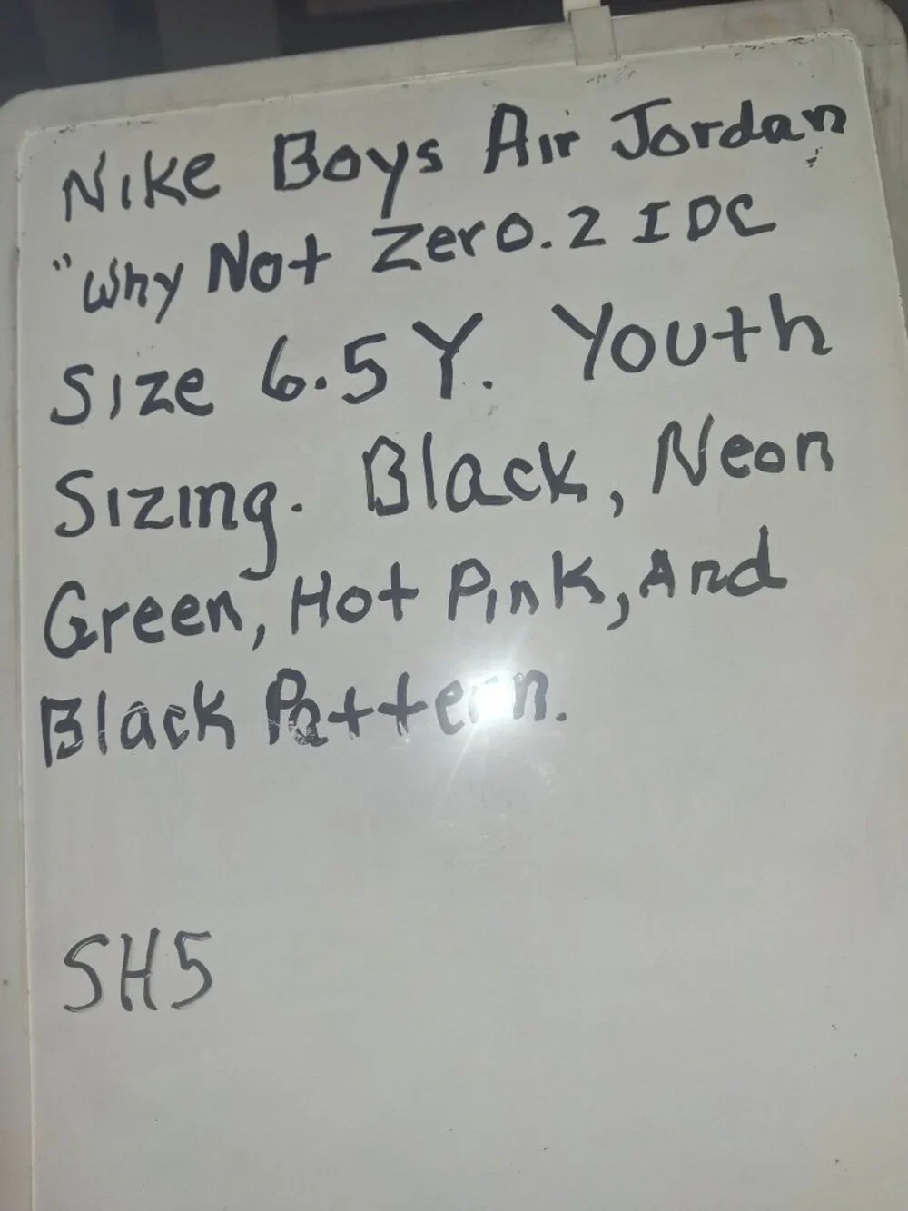 Nike Boys Air Jordan Why Not Zero.2 IDC Youth Basketball Shoes Size 6.5Y *SH5